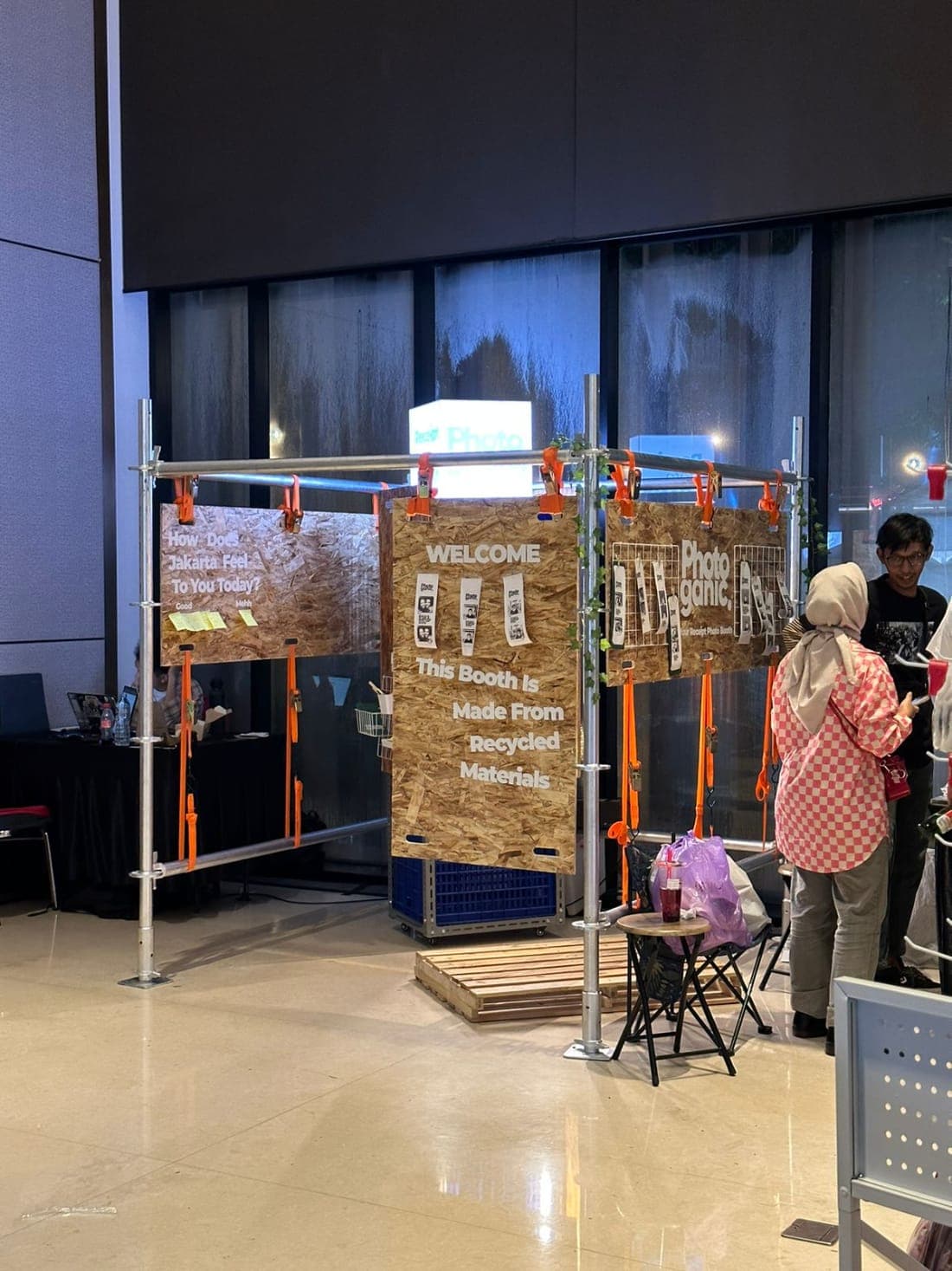 Photoganic booth set up as a rental at the SAKA Market event